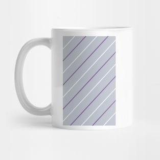 Wednesday Retro 1986 Silver Purple and White Pinstripes Mug